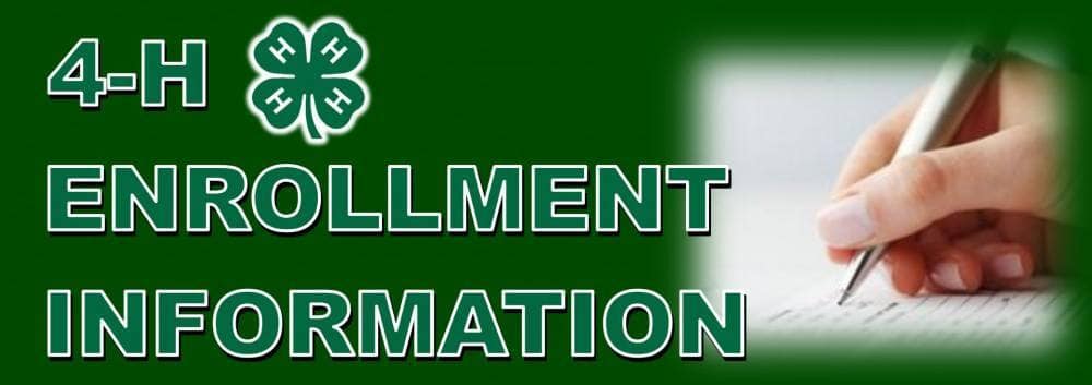 4-H Enrollment Information banner