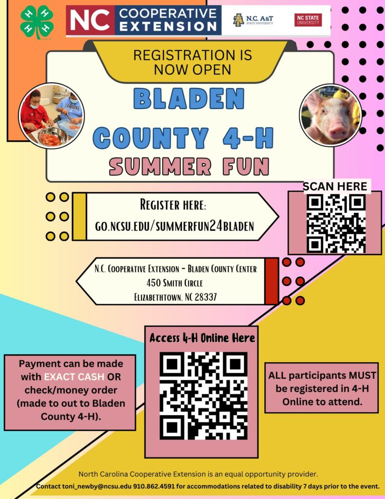 Bladen County 4-H Summer Fun